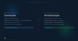 Questrade vs Wealthsimple for Canadian ETF investors