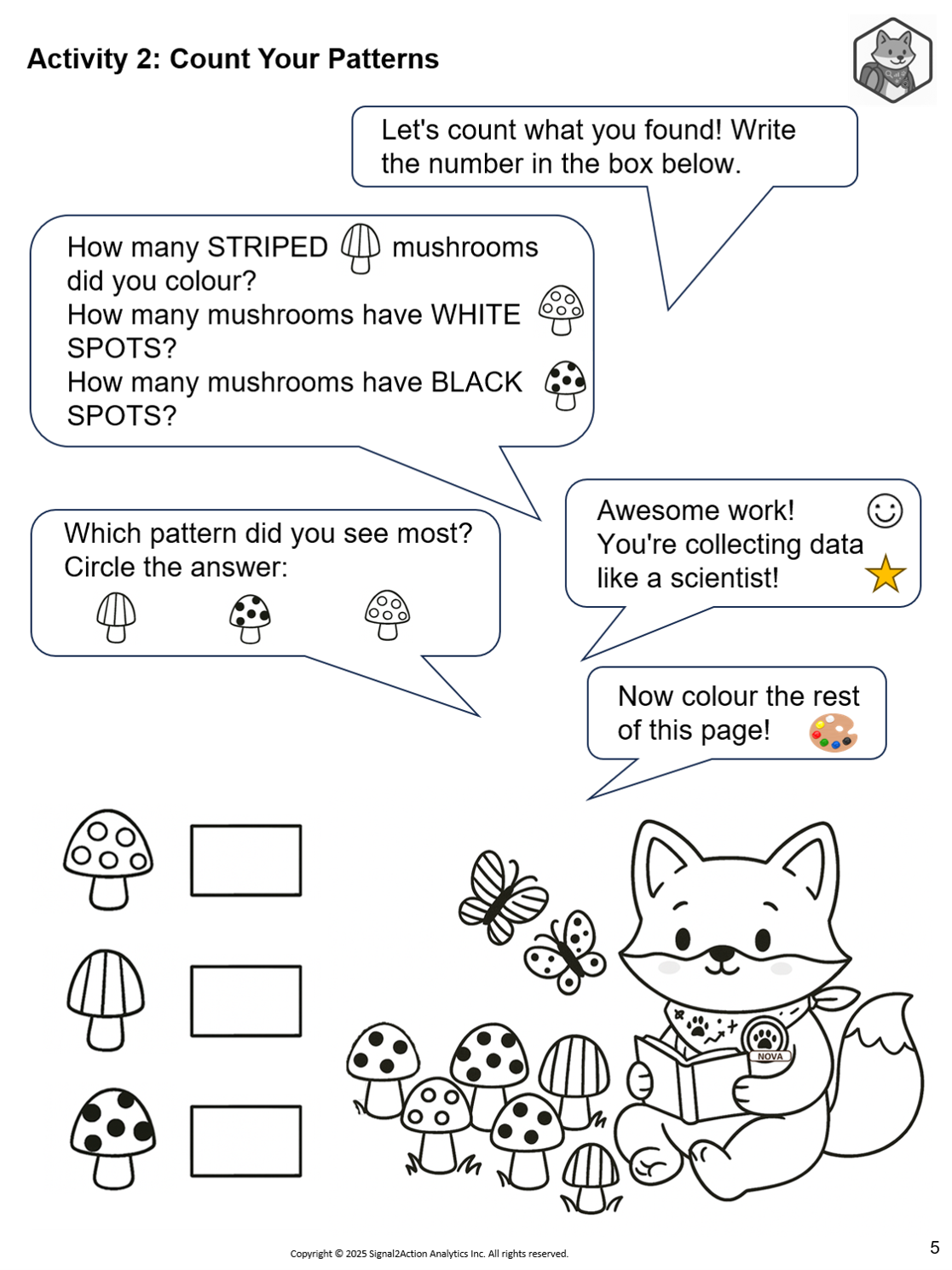 Sample workbook page: intro with audio guide note and meet the team